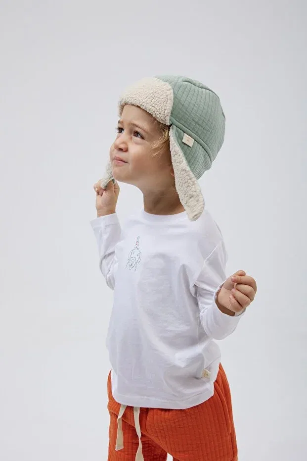 Детский лонгслив с длинным рукавом Miela Kids, White