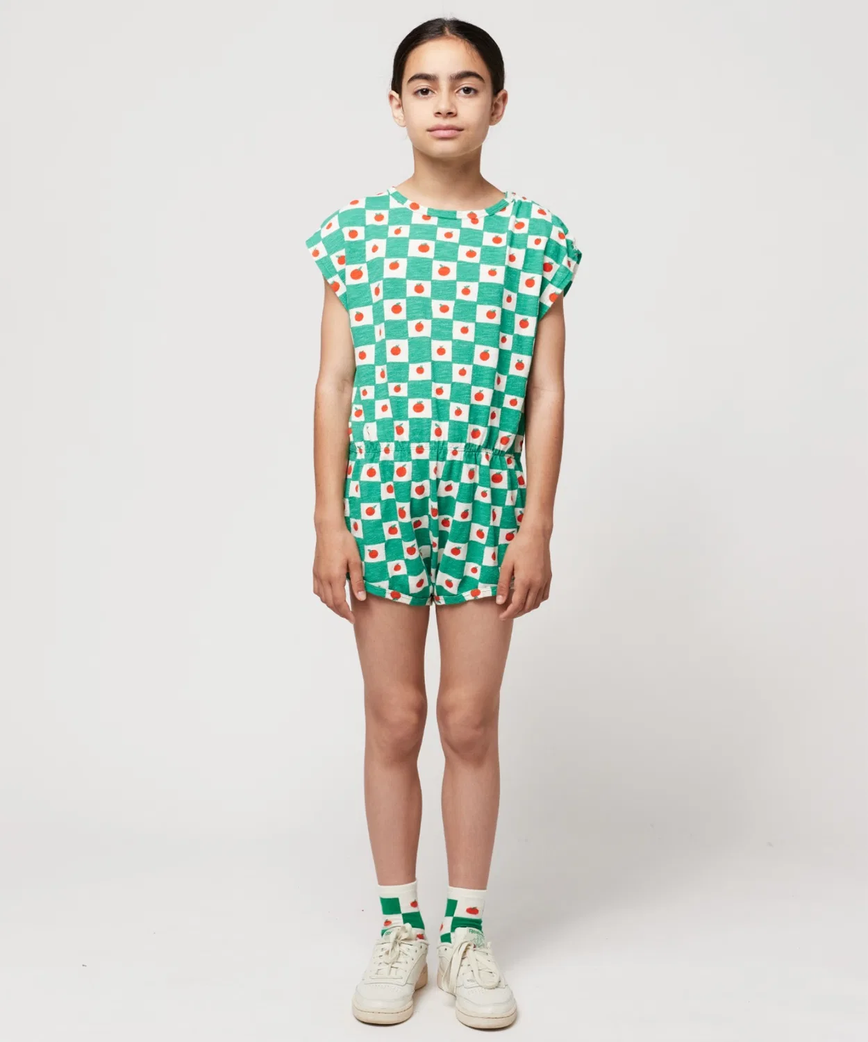 Детский комбинезон без рукавов с принтом Tomato BOBO CHOSES, Off White — фото 2