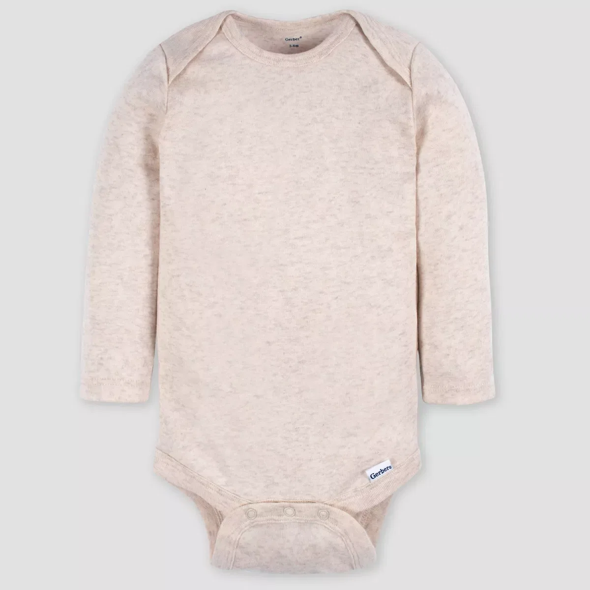Детский боди-комбинезон с длинным рукавом хлопковый Gerber Baby 4pk Long Sleeve Onesies NEWBORN, Brown — фото 3