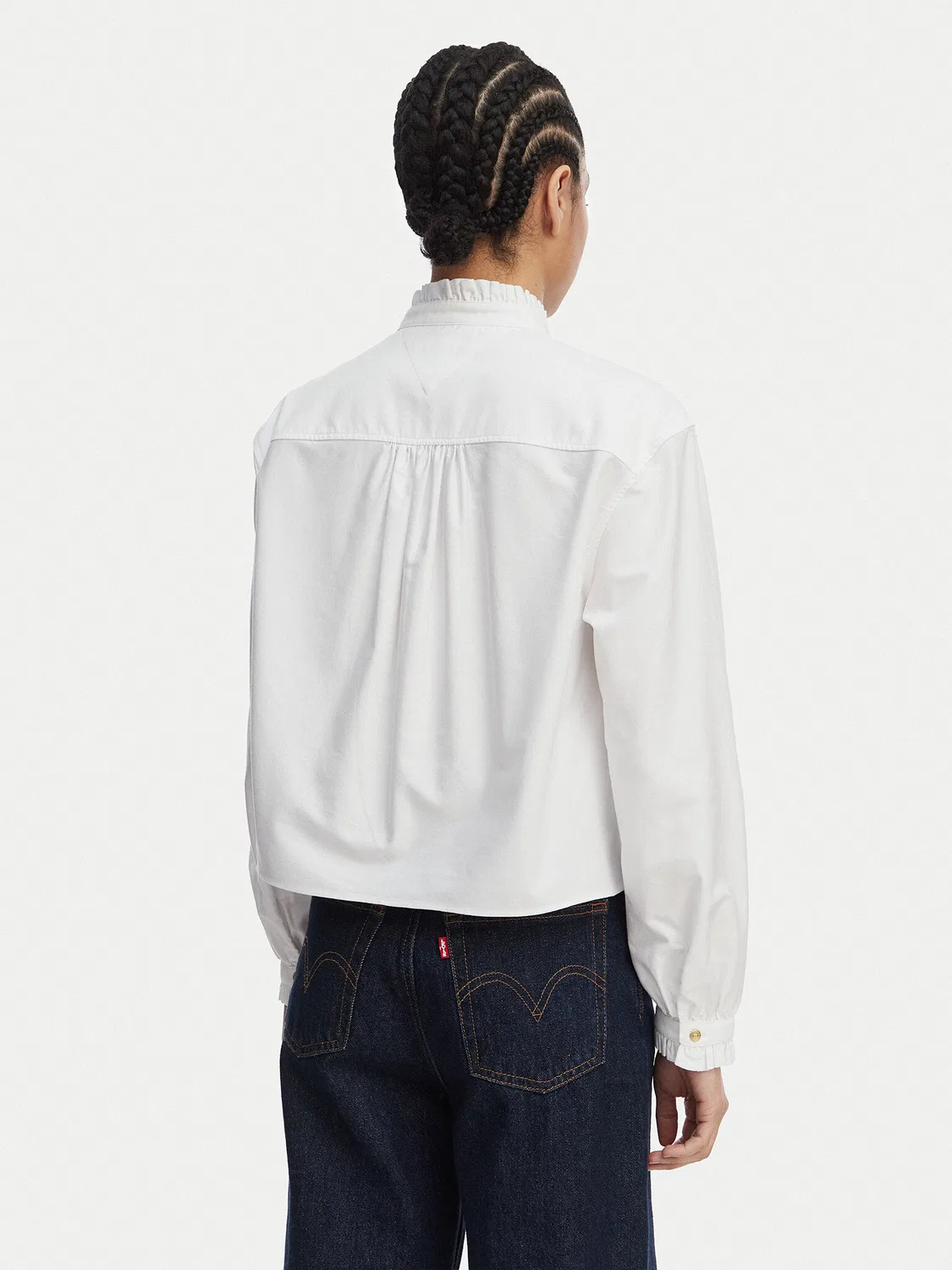 Женская рубашка свободного кроя Oxford Tommy Hilfiger, белый — фото 3