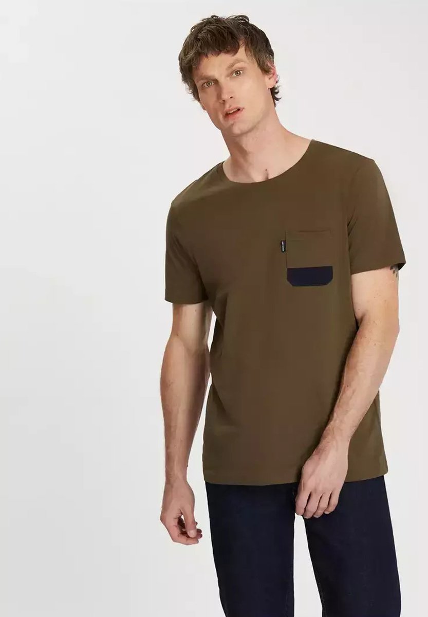 

Футболка с принтом Cross Jeans, хаки