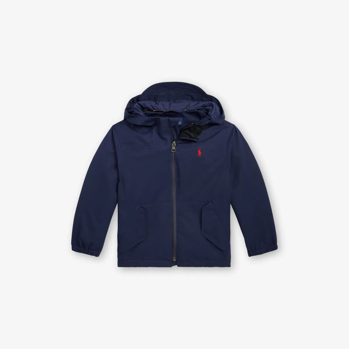 Детская ветровка с капюшоном для юных игроков Polo Ralph Lauren, темно-синий