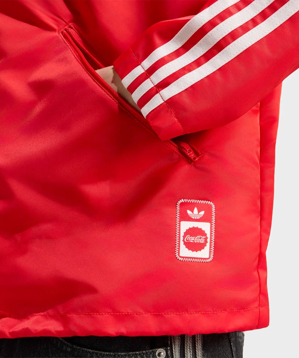 Мужская куртка из нейлона с принтом Coca-Cola Classic Sport Nike Adidas Originals, Red — фото 4