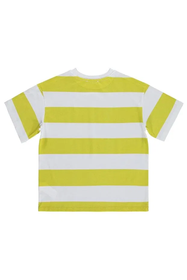 Детская футболка для мальчиков в полоску Civil Boys, Lemon Yellow — фото 2