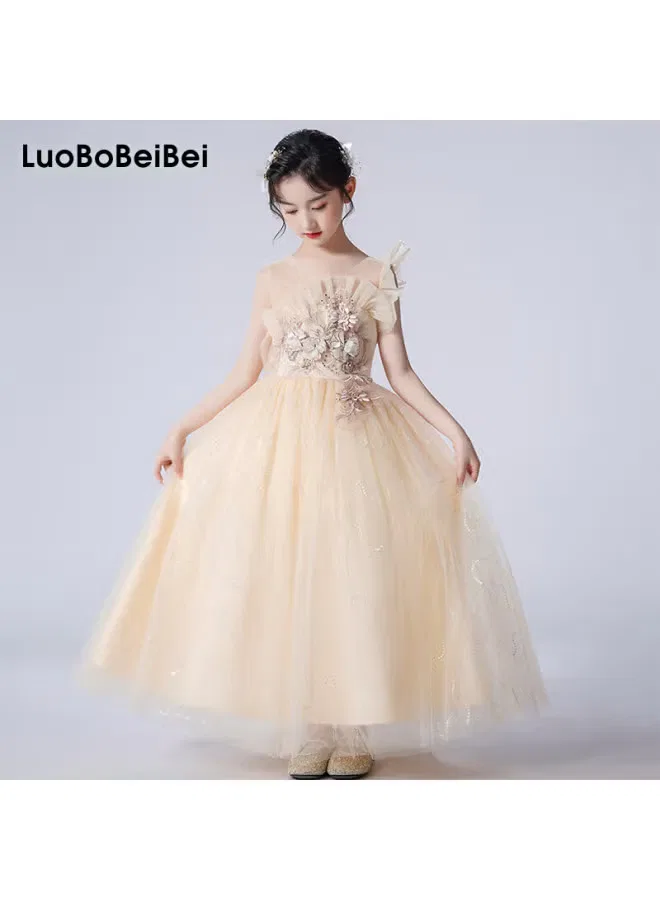 Платье с цветочным принтом Luobobeibei