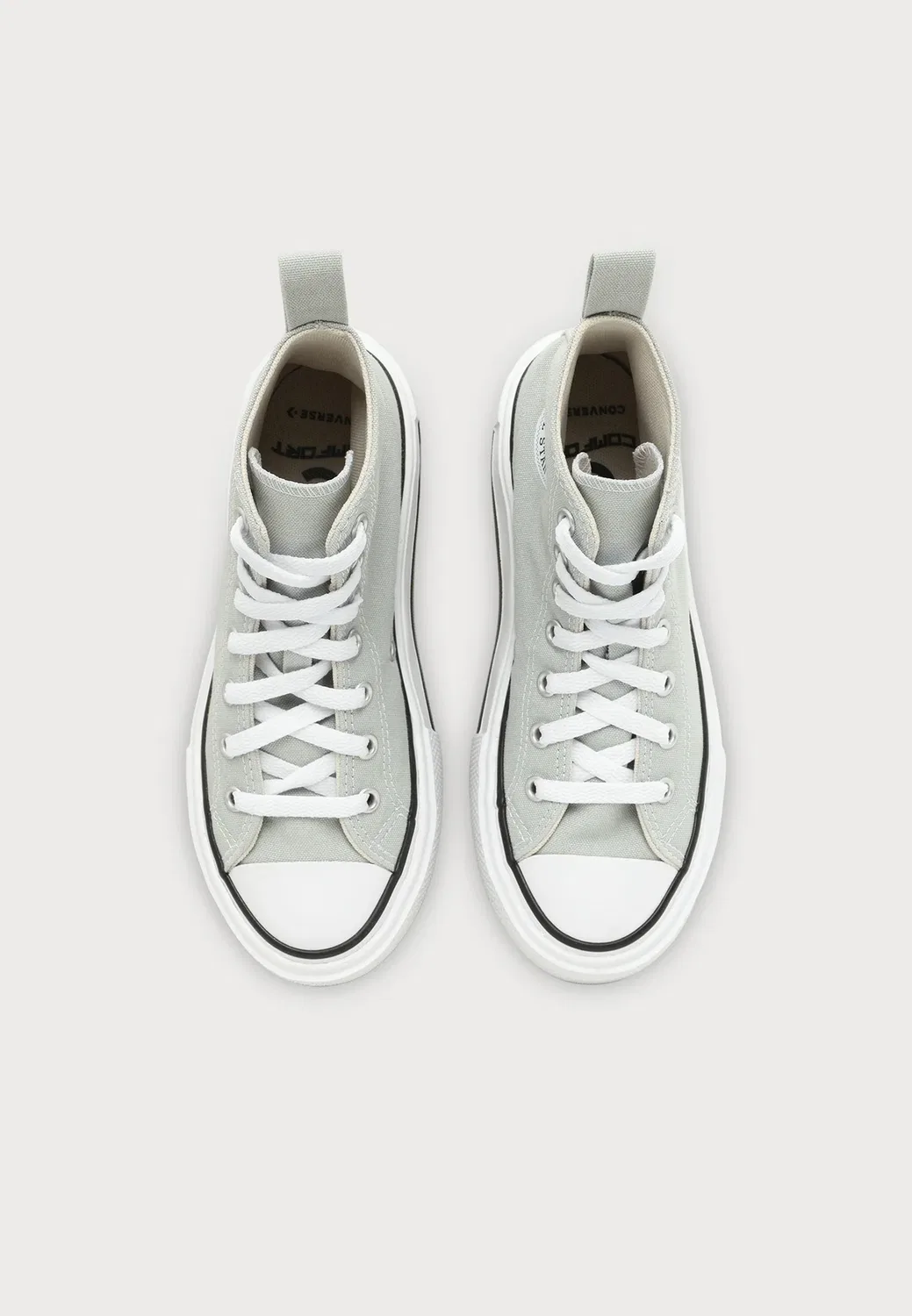 Кроссовки Chuck Taylor All Star Lift Double Stack унисекс - высокие кроссовки Converse, Pavemint/White/Black — фото 4