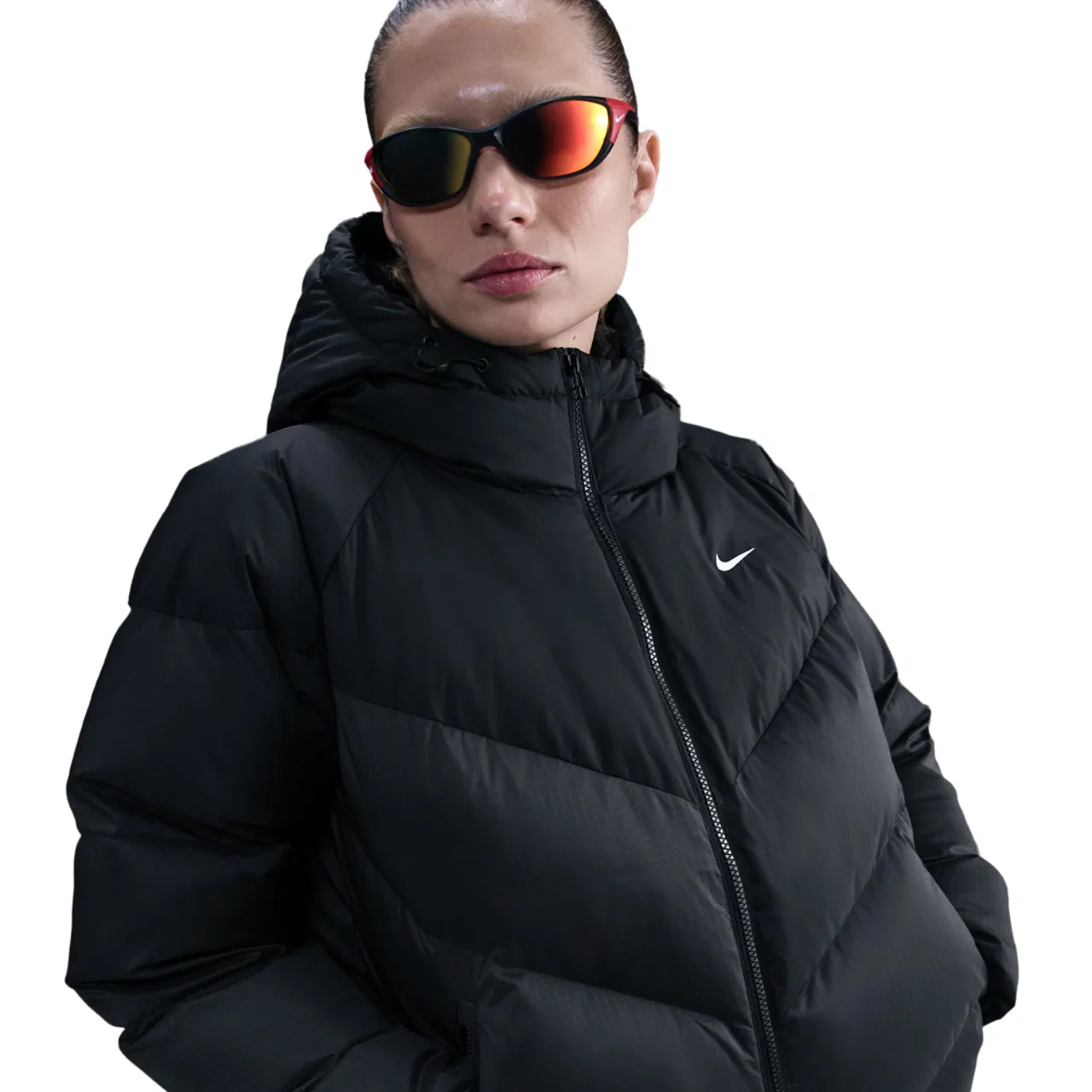 Женская куртка-пуховик Downfill Windpuffer V2 Nike, цвет Sail/Black