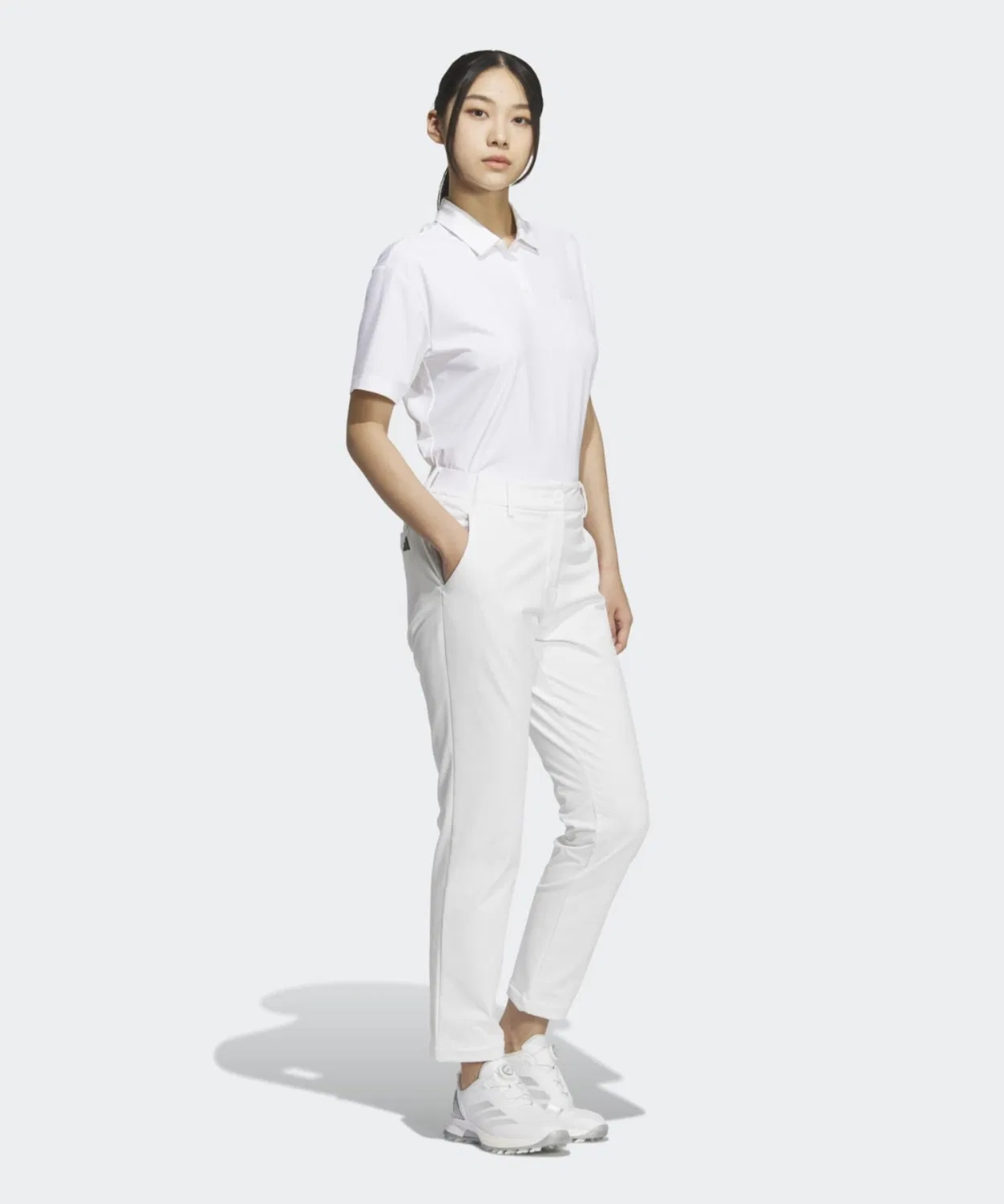 Женские утепленные спортивные брюки с начесом COLD.RDY Brushed Pants Adidas, Белый — фото 3