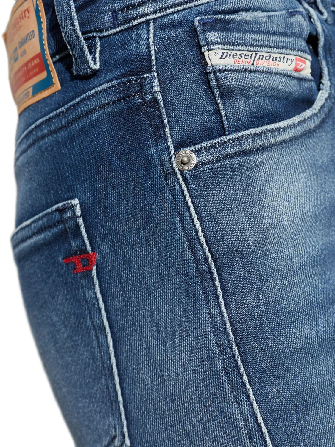 Джинсы 1984 Slandy-High 09l93 - синие Diesel, синий — фото 2