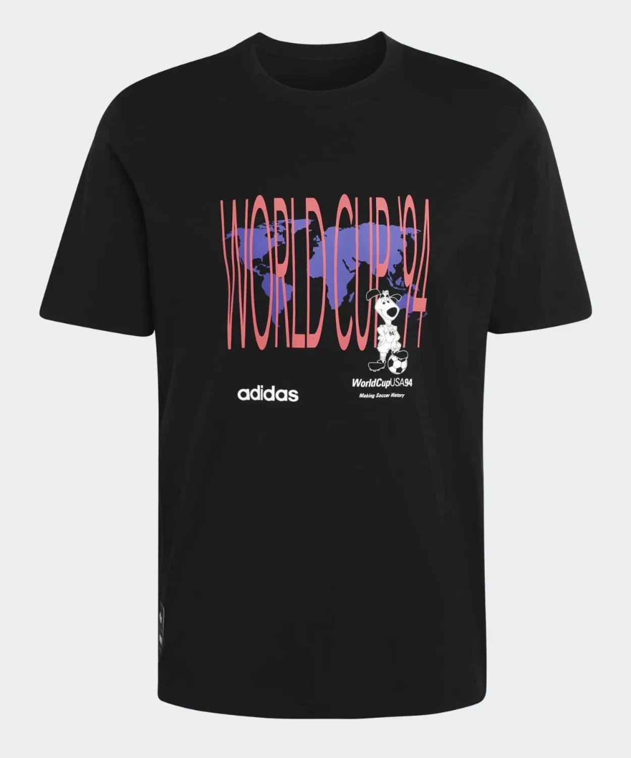 Мужская футболка с графическим принтом Archive World Cup 94 Adidas, Black — фото 4