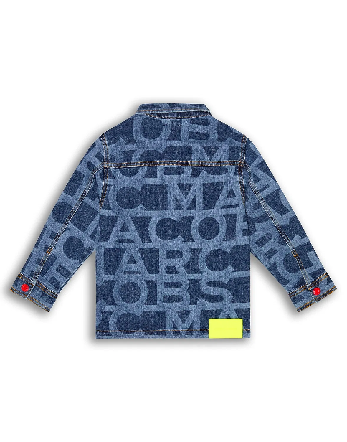 Детская джинсовая рубашка для мальчиков с принтом Marc Jacobs, синий — фото 2