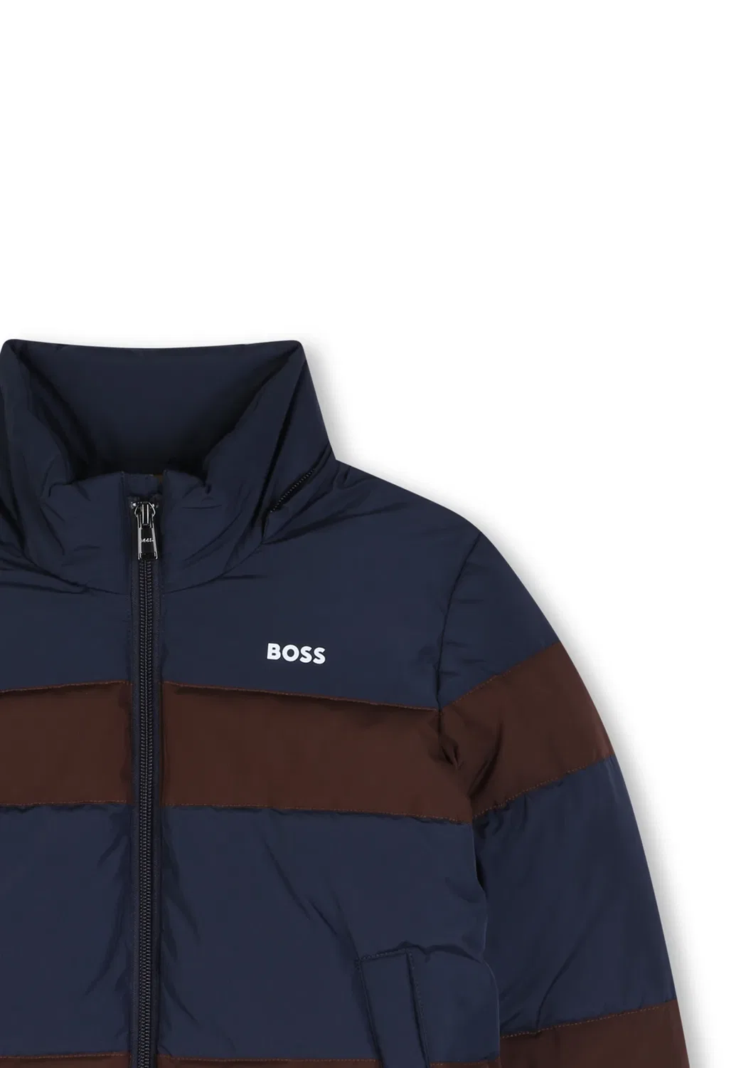 Пуховая куртка для детей и подростков - зимняя куртка Boss Kidswear, Navy — фото 4