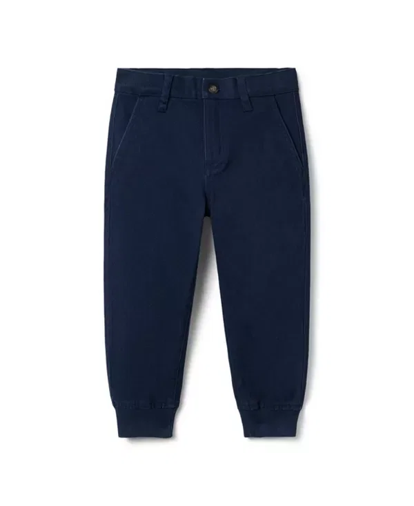 Детские брюки-джоггеры для мальчиков The Button Twill Jogger Janie And Jack, темно-синий