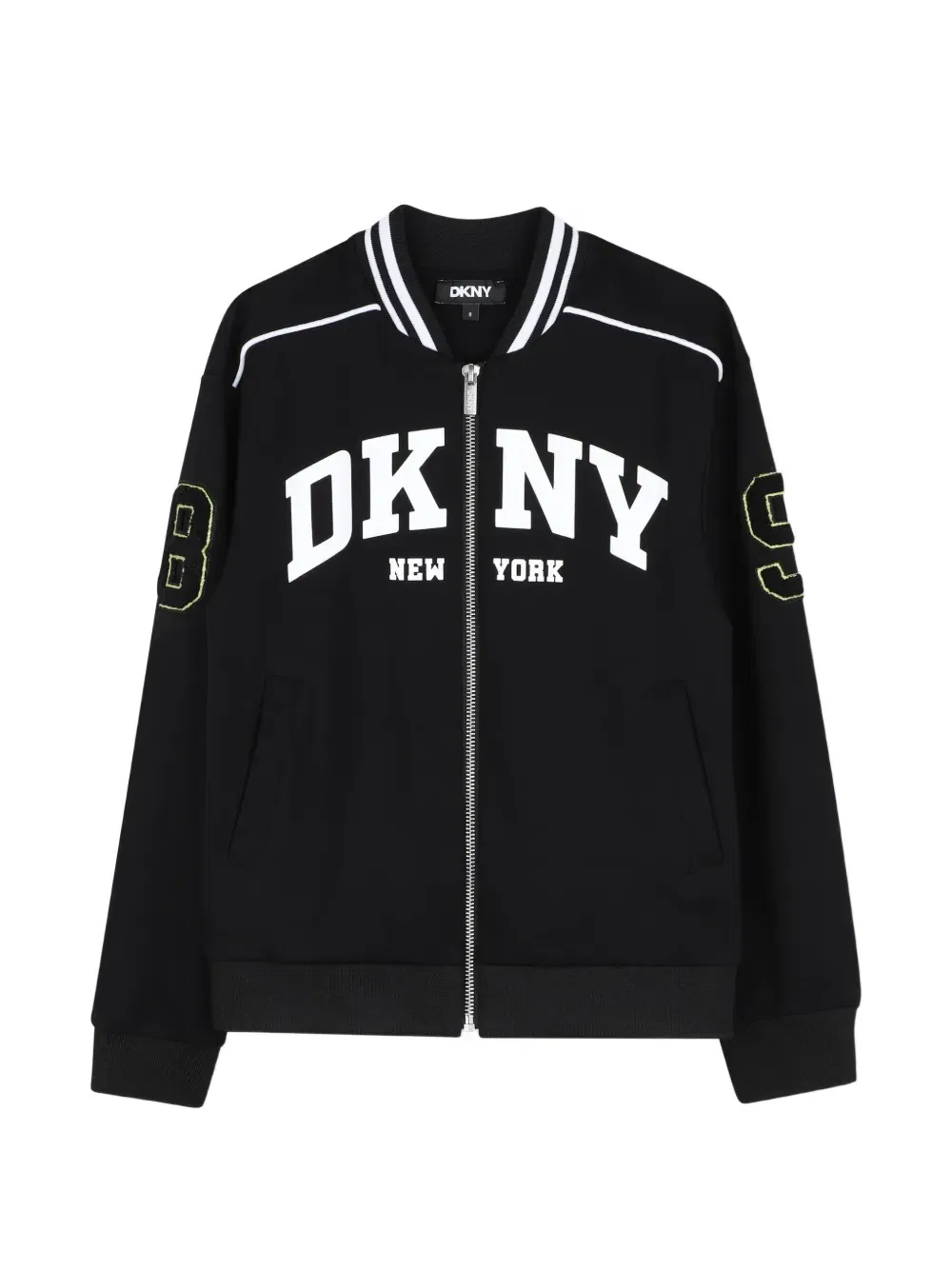 Свитшот с логотипом DKNY Kids, черный