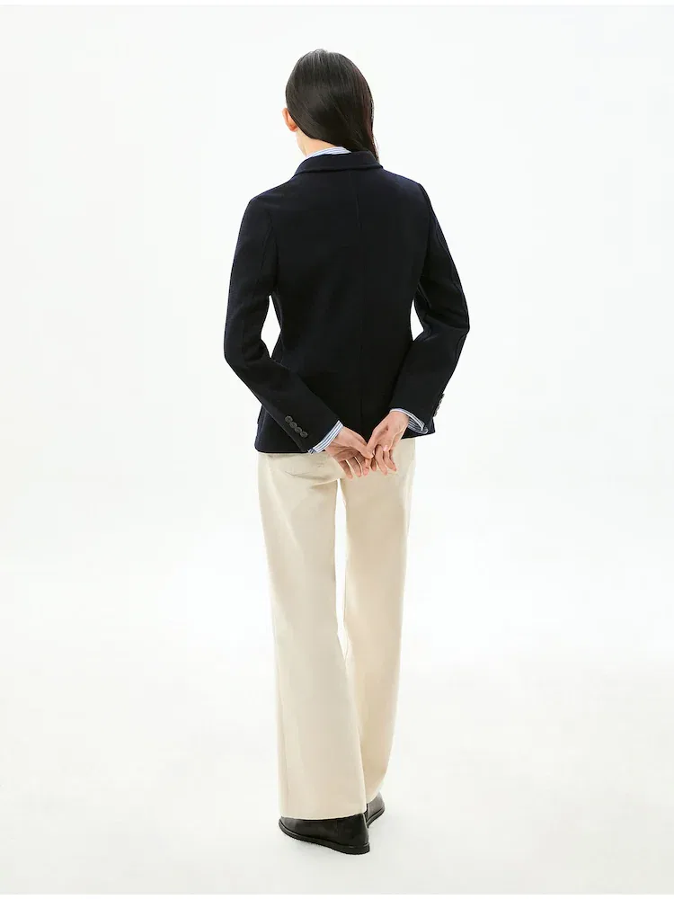Жакет Slim Fit из текстурированной ткани TOMMY HILFIGER, Navy — фото 3