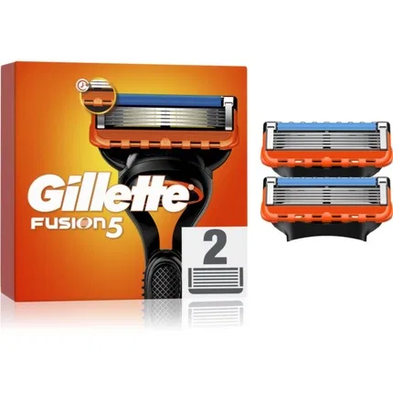 Сменные лезвия для бритвы Gillette Fusion5, 2 шт.