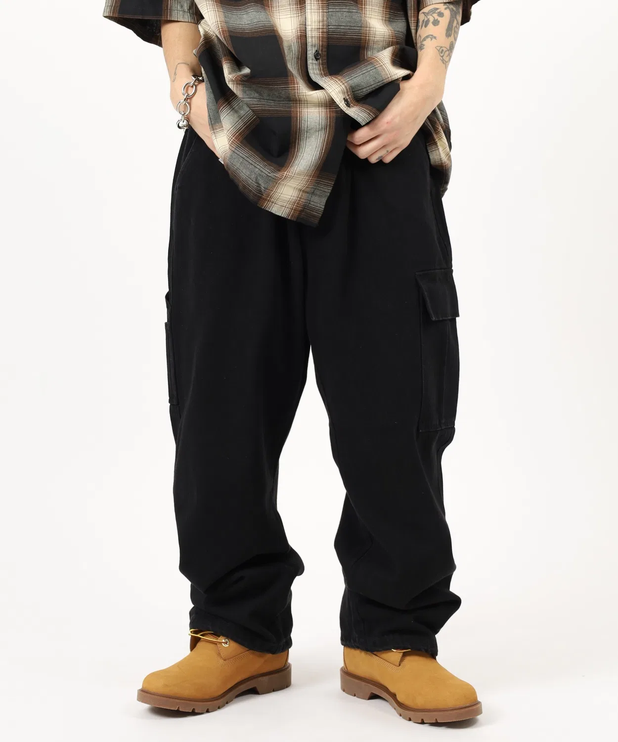 Детские карго-брюки свободного кроя Easy Work Pants JUNGLE STORM, Black