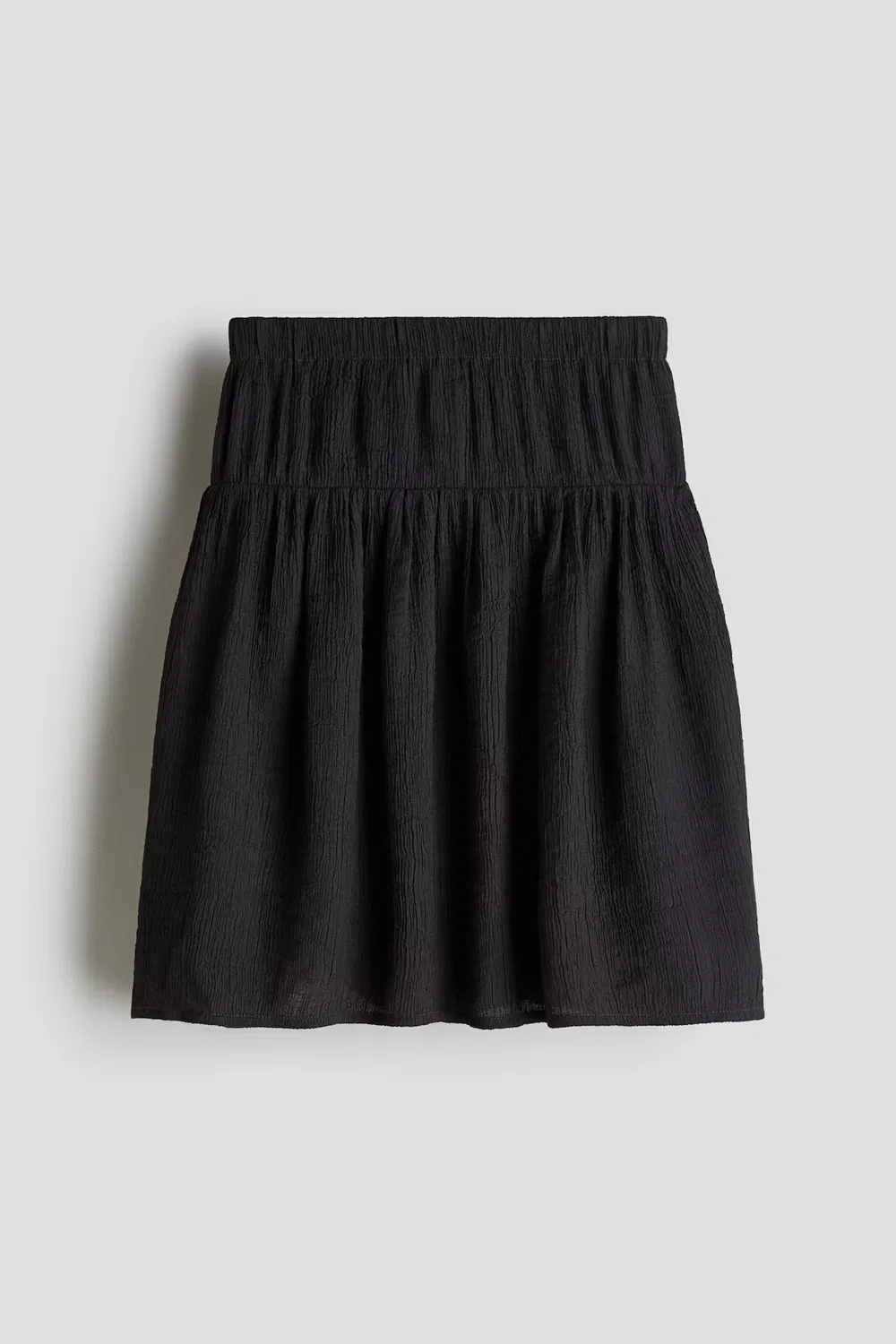 Юбка из жатого шифона H&M, Dunkelgrau