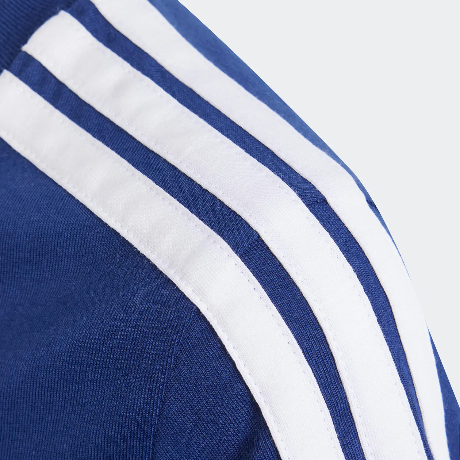 Детская хлопковая футболка Adidas, Цвет: Blau / Weiss — фото 4
