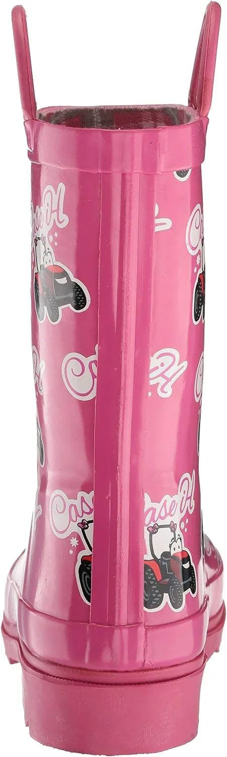 Детские сапоги для девочек с принтом AdTec CI-4001 Ad Tec, Pink — фото 3
