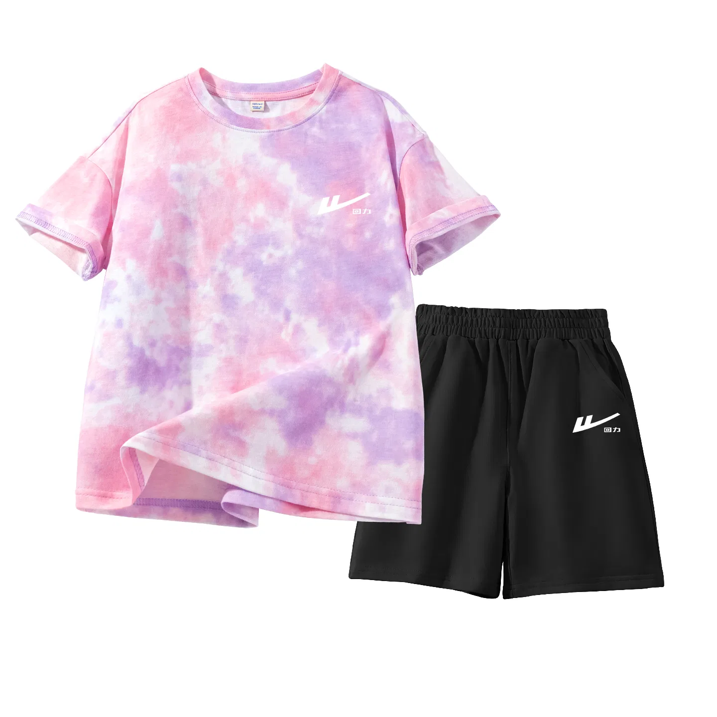 Детский спортивный комплект с длинным рукавом Pink Purple/H White Huili Small K WARRIOR