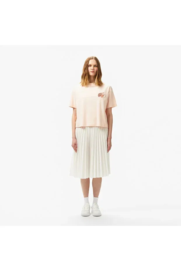 Футболка Lacoste Hcz-Pink, розовая с принтом — фото 4