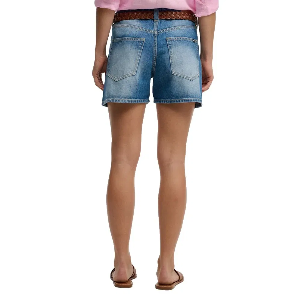 Шорты джинсовые Mid Rise Superdry, синий — фото 2