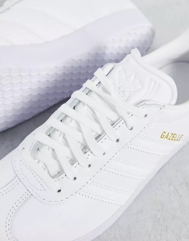 Белые кроссовки Adidas Originals Gazelle, белый — фото 3