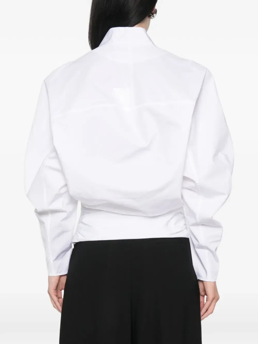 Блузка с V-образным вырезом Colombe JACQUEMUS, белый — фото 4