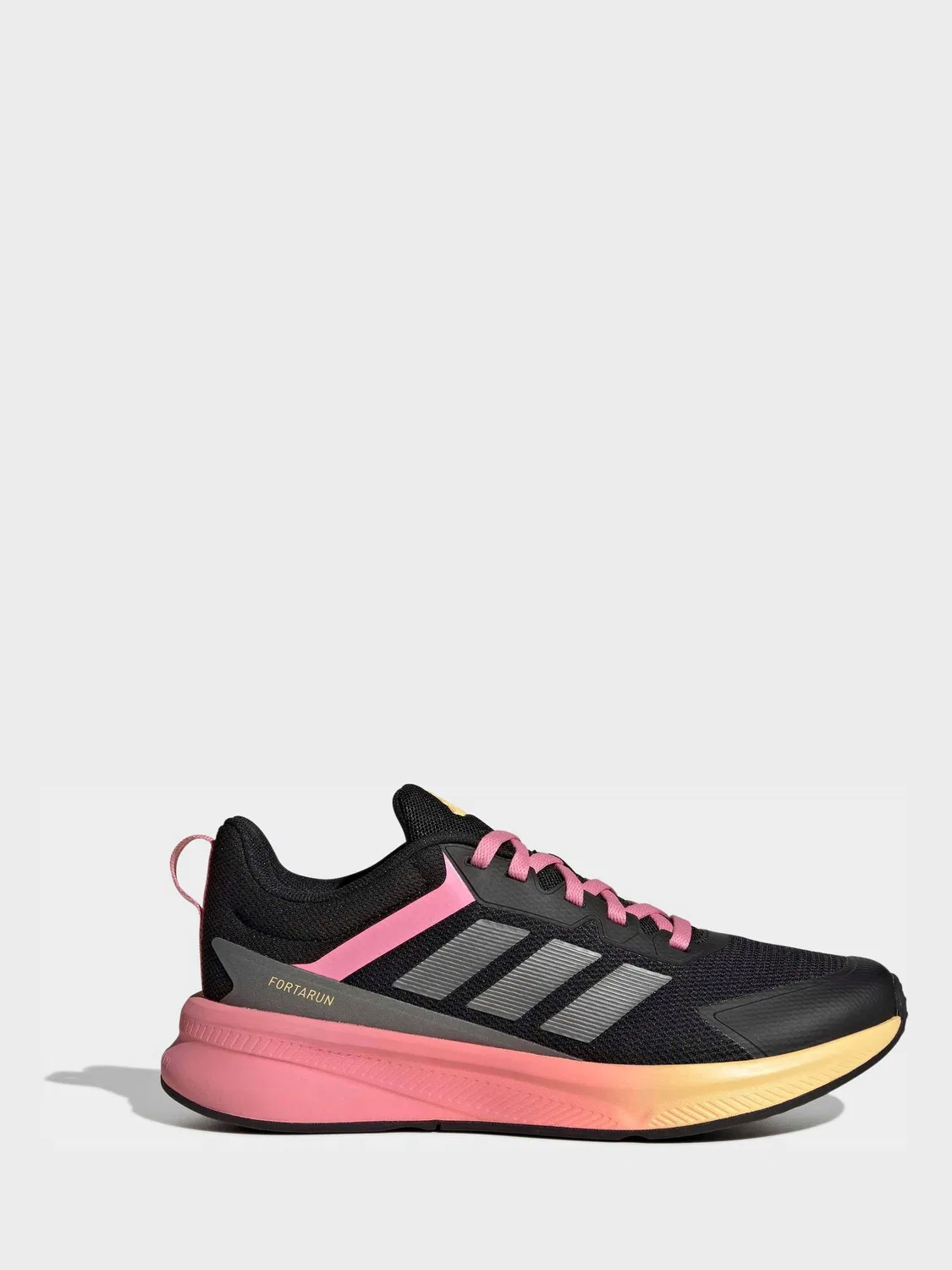 Кроссовки Fortarun 4.0 adidas, черный/розовый