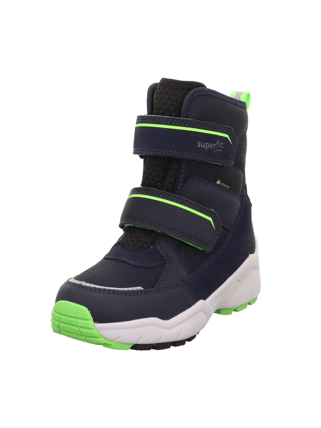 Детские снежные ботинки для мальчиков утепленные Culusuk 2.0 Warm Gefütterte Gore-tex Superfit, Blue Light Green 8020