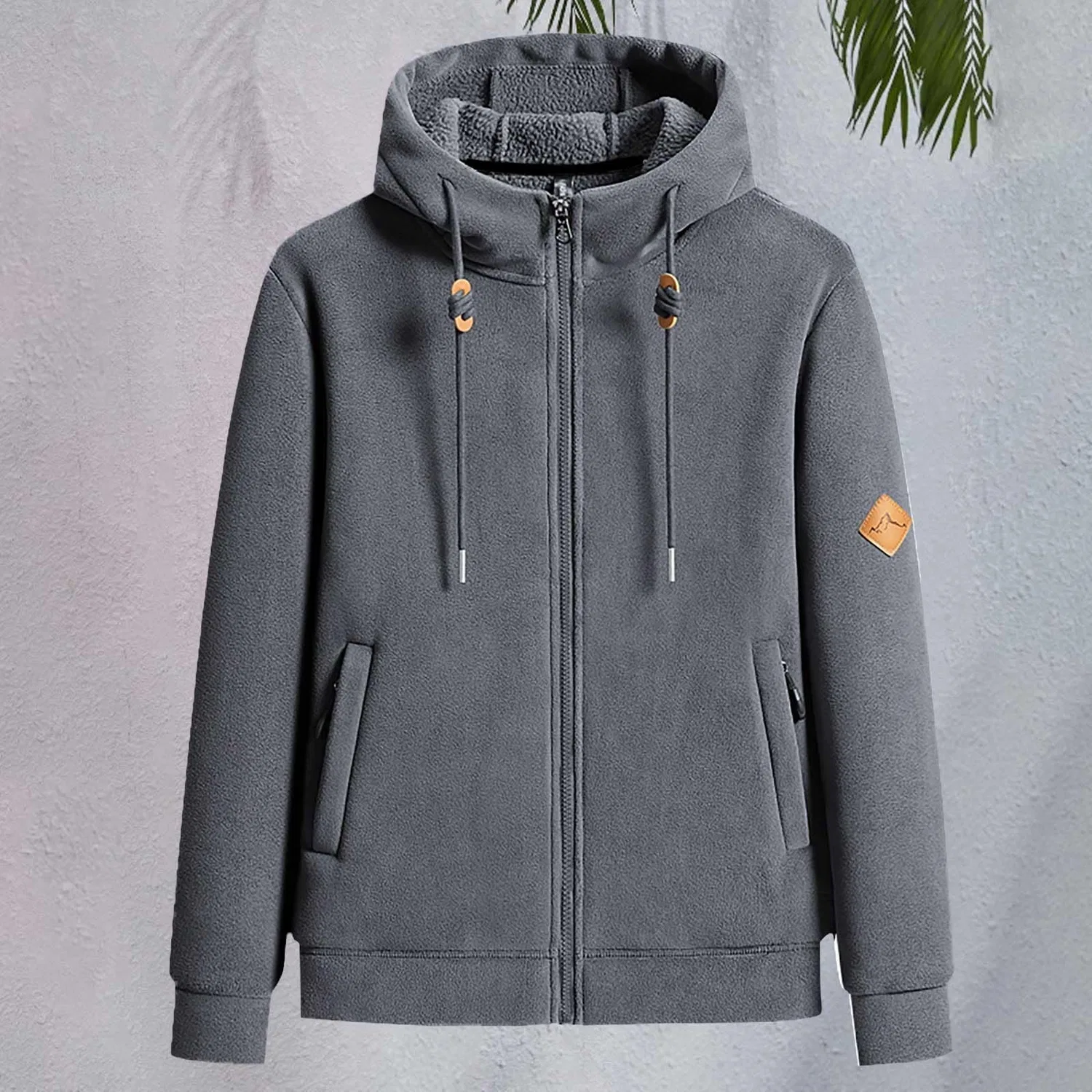 Женское тёплое спортивное пальто из флиса Thai Jacket, Grigio — фото 2