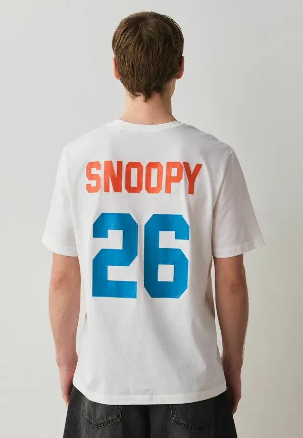 Футболка с принтом Snoopy Regular fit Next, White, белый