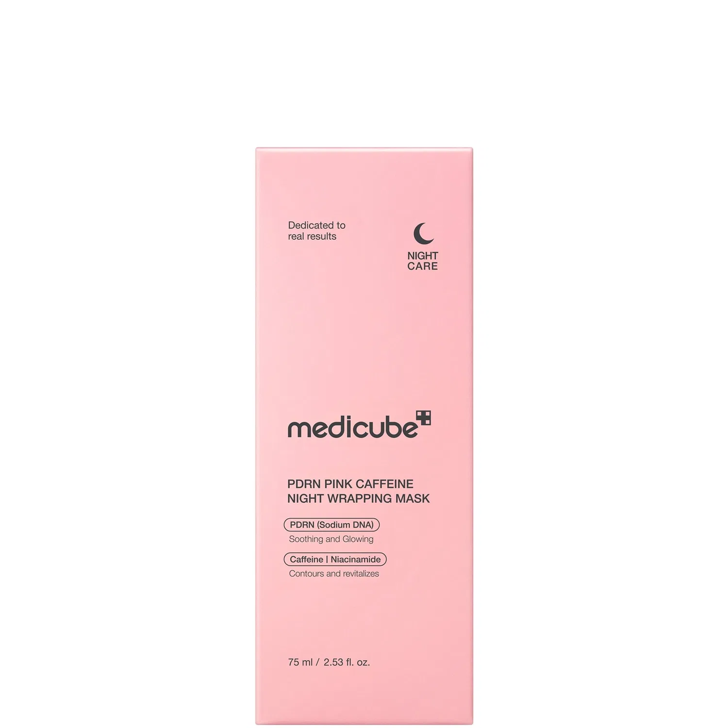 Ночная обертывающая маска для лица PDRN Pink Caffeine Medicube, 75 мл — фото 3