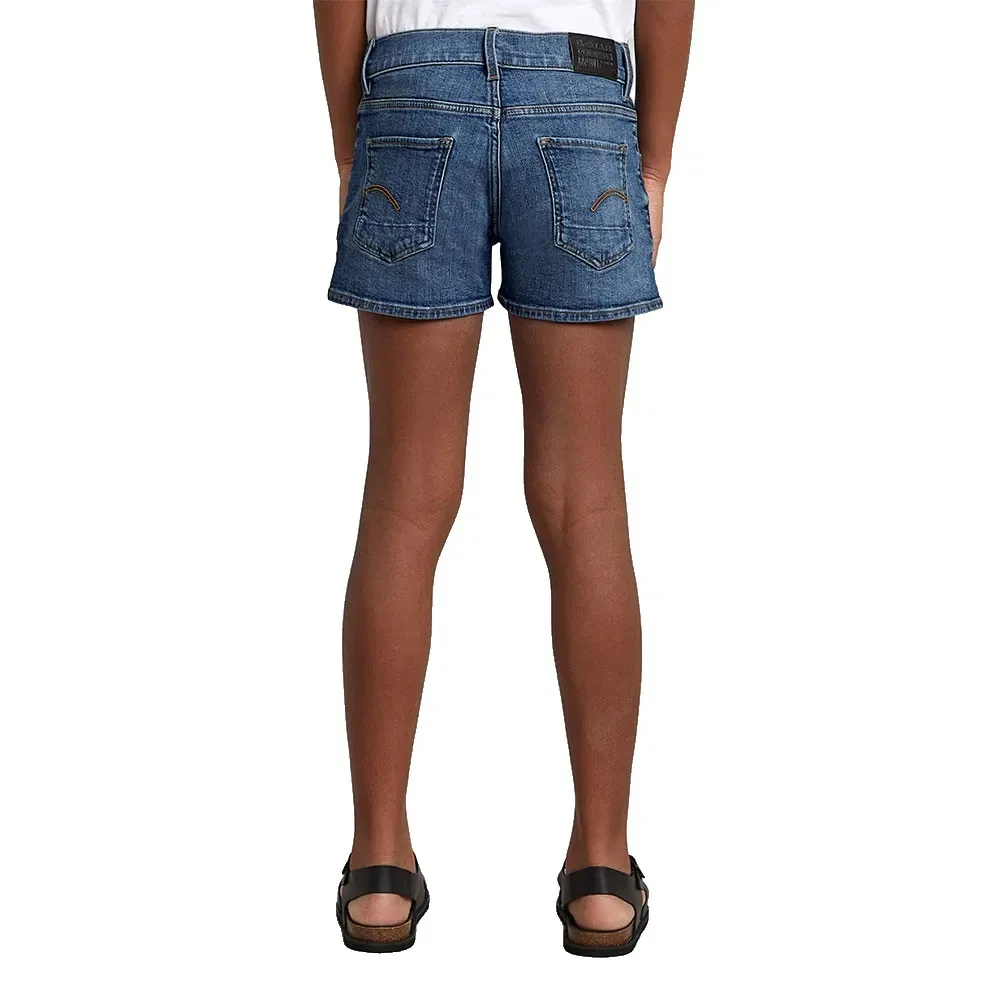 Шорты джинсовые Skinny Fit 3301 G-Star, синий — фото 2
