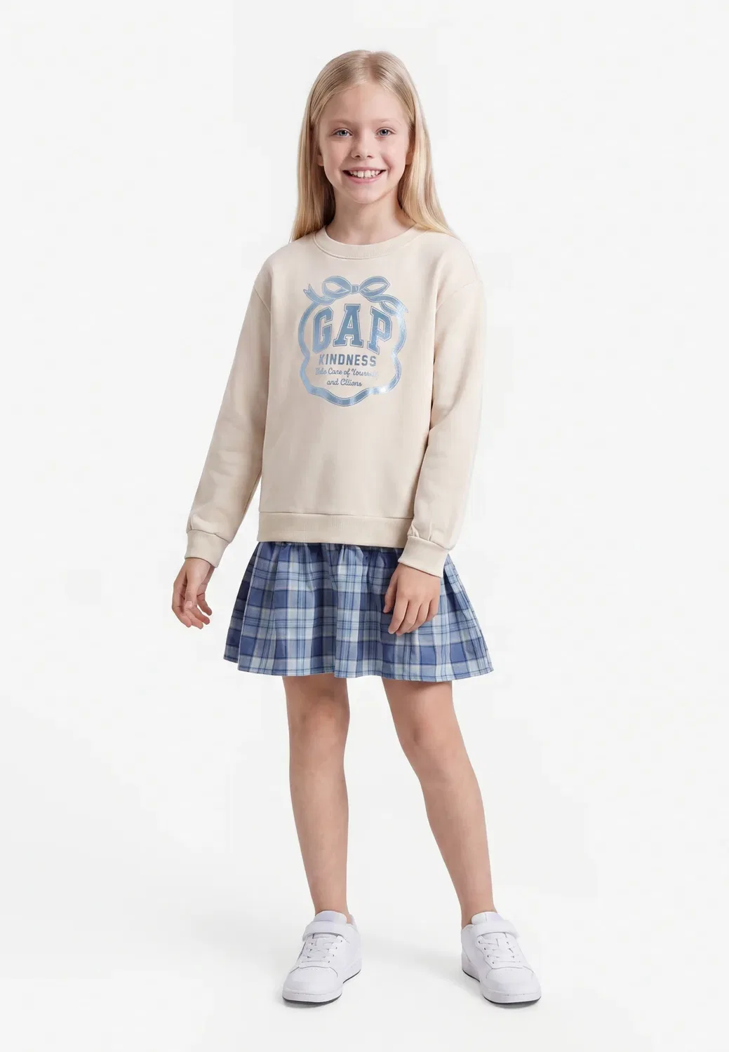Спортивное платье Gap, Blue Plaid