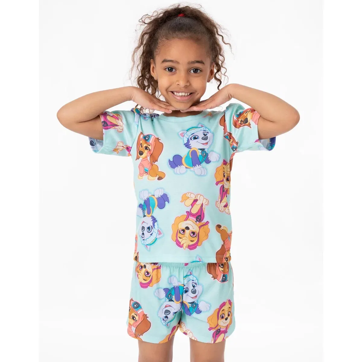 Детская пижама для девочек с коротким рукавом Besties Paw Patrol, Multi — фото 4