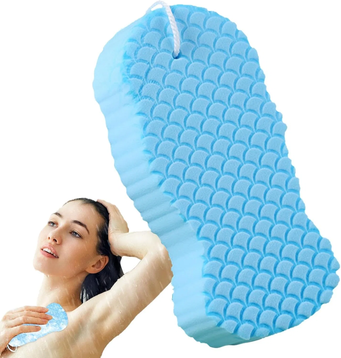 Мочалка для тела 3D, Peeling Handschuh, Protoence, 1 шт, 13.5x6.7x2.6 см, Blau