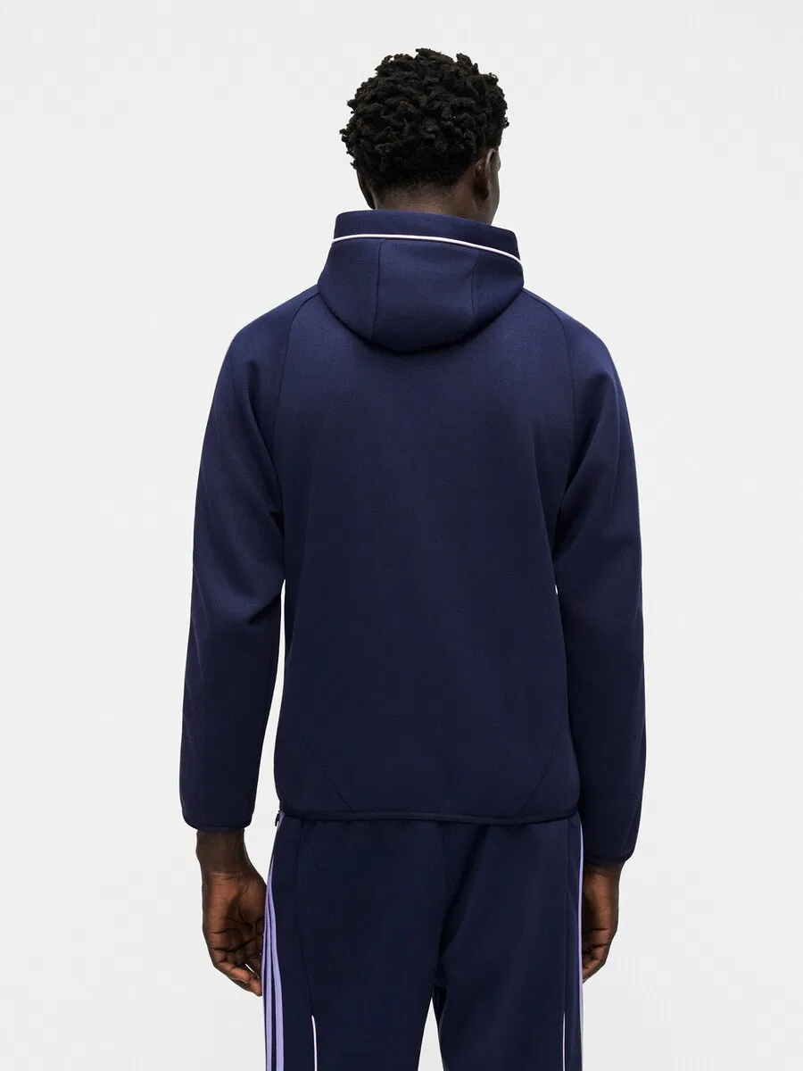Толстовка на молнии ADIDAS ORIGINALS 'SPACER' в цветах индиго и опал — фото 3