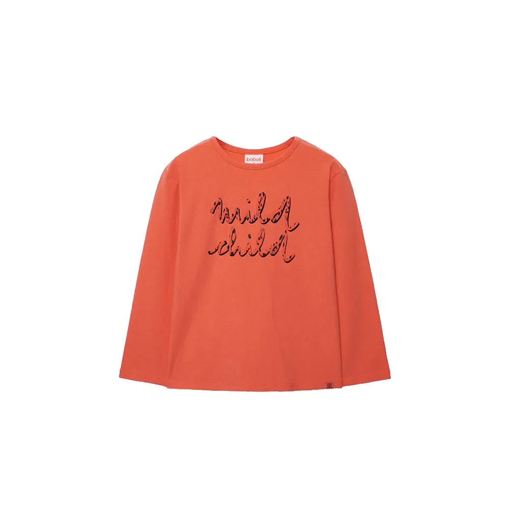 Футболка с длинным рукавом Stretch Knit Boboli, оранжевый