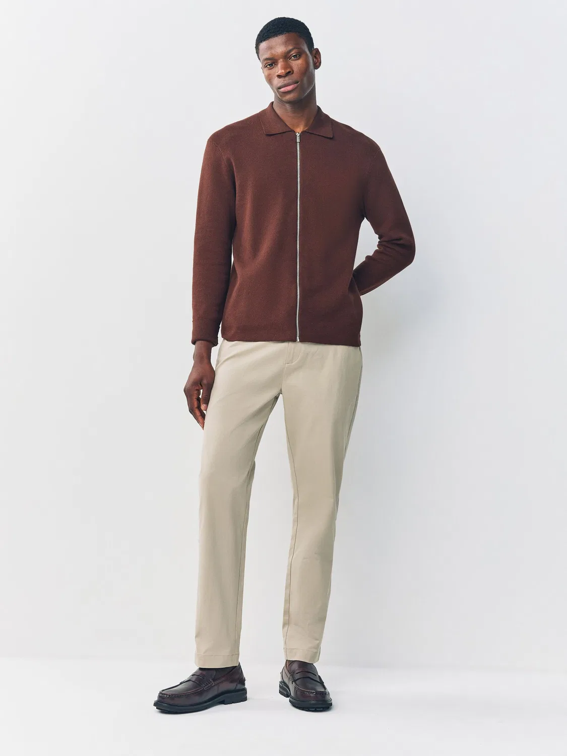 Брюки чинос Slim Fit, модель Stone Next, цвет Stone — фото 2
