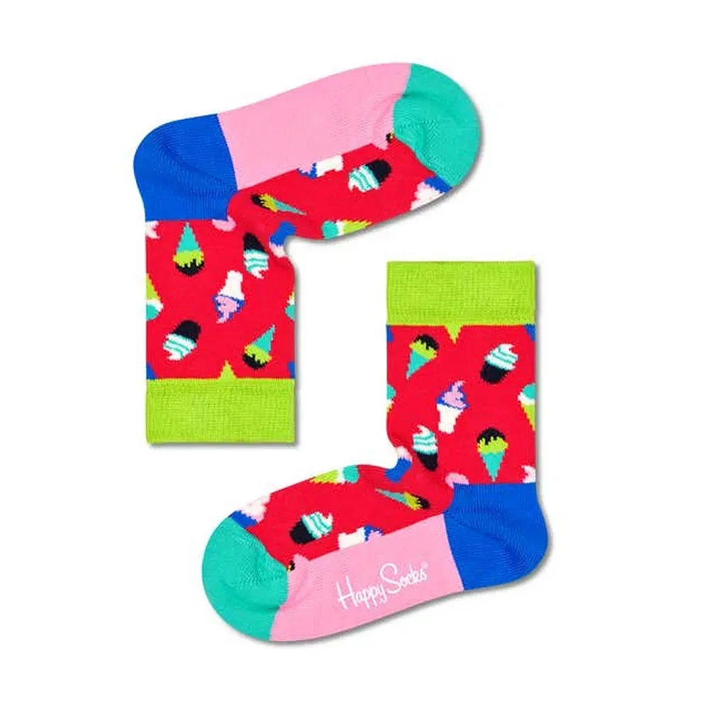 Носки Ice Cream Happy Socks, красный
