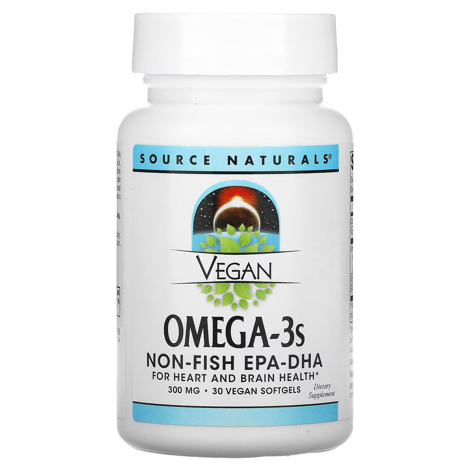 

Source Naturals, Vegan Omega-3s EPA-DHA, 300 мг, 30 мягких таблеток