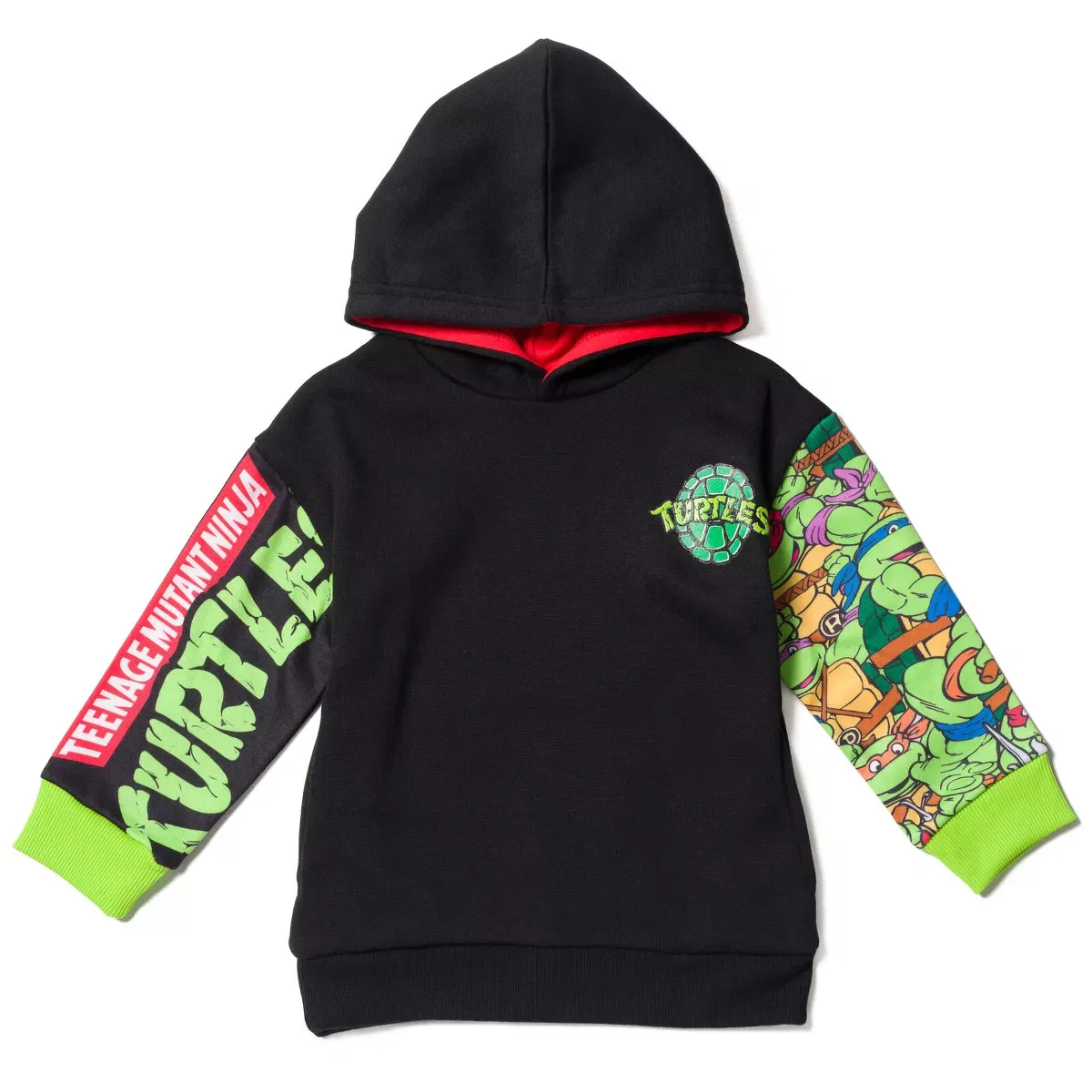 Детское худи с принтом Teenage Mutant Ninja Turtles Teenage Mutant Ninja Turtles, Black