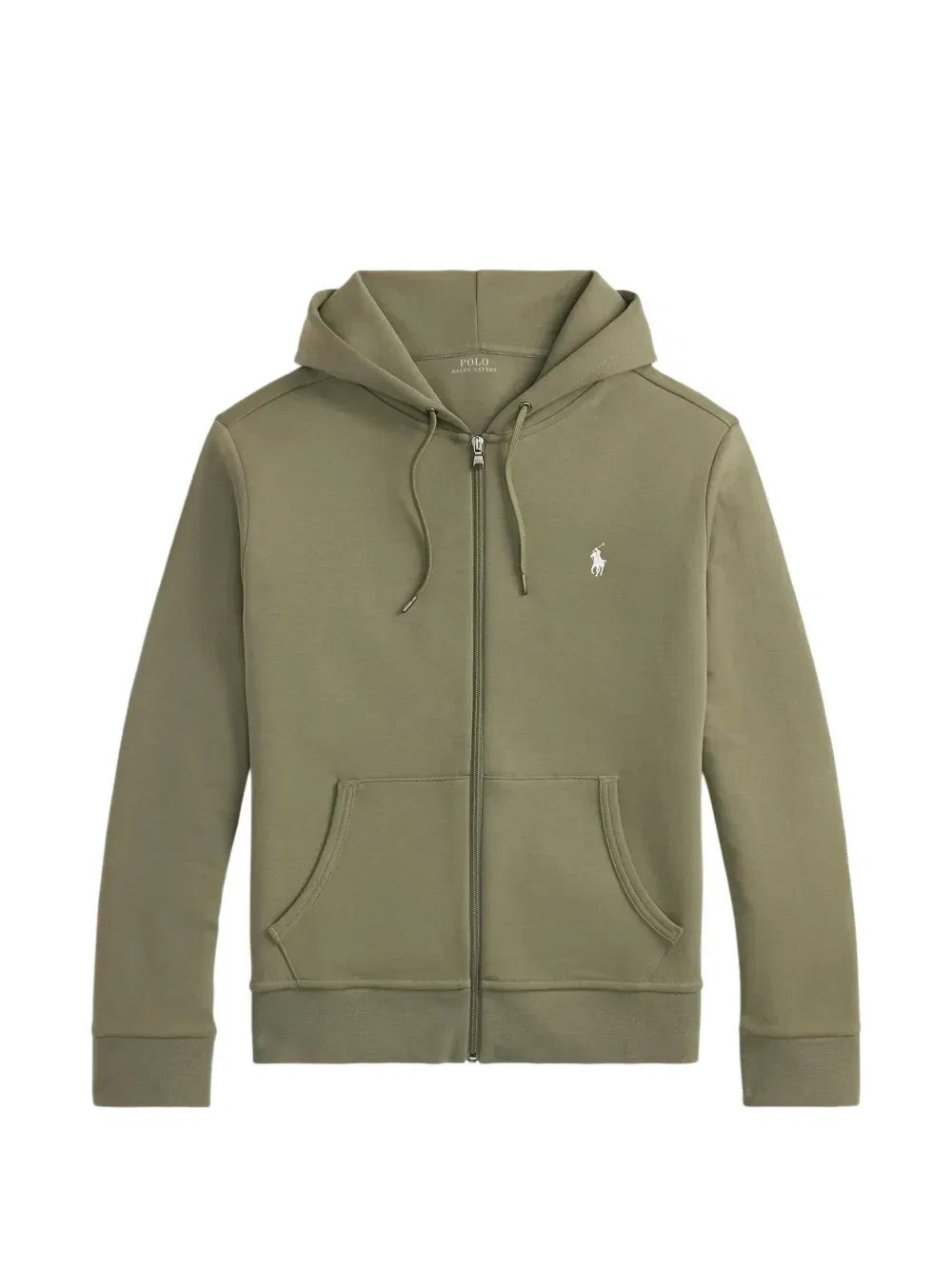 Худи на молнии с вышивкой Pony Polo Ralph Lauren, зеленый