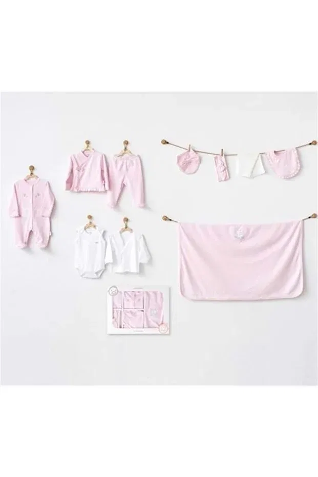 Детский комплект одежды для новорожденных хлопковый 10-Pack hospital exit Andywawa, Pink