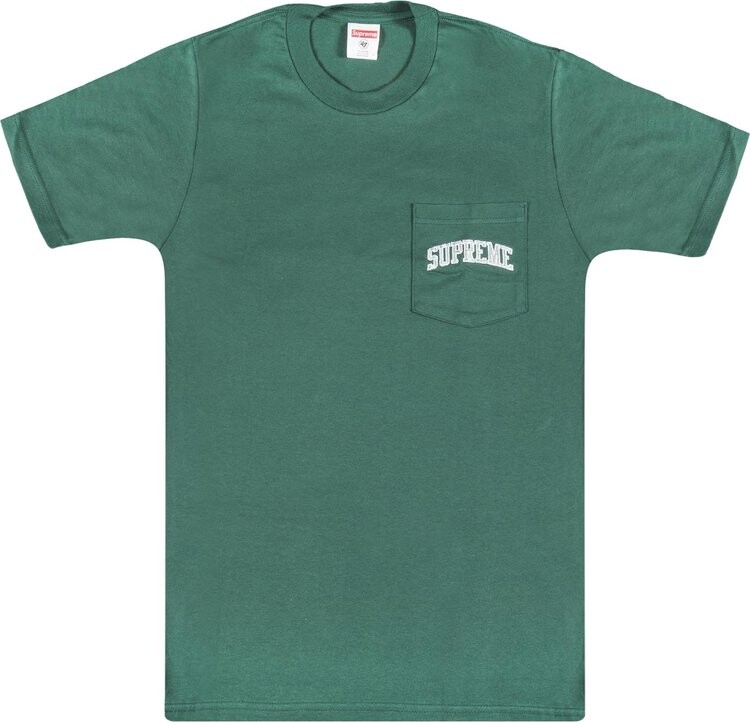 

Футболка Supreme x NFL Raiders '47 Pocket T-Shirt 'Green', зеленый