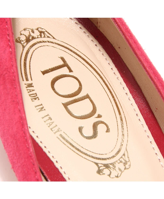Женские туфли на танкетке в форме клубники Tod'S, красный — фото 4