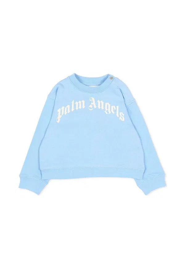 Худи с принтом Felpe Palm Angels, Light Blue, светло-голубой