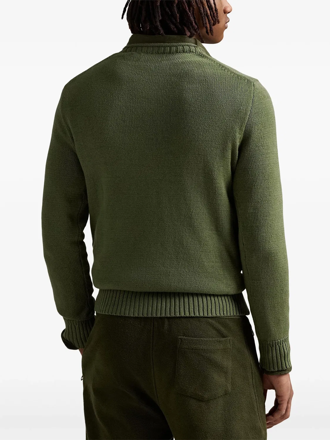 Polo Ralph Lauren Джемпер с мотивом медвежонка зеленый — фото 4